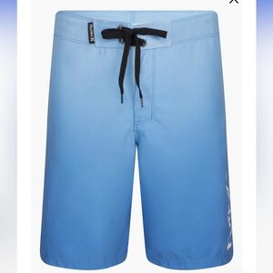 NWT Hurley Kids' Gradient Board Shorts blue dream